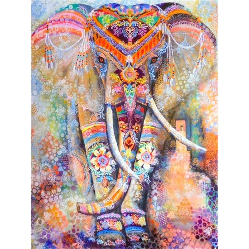 5D Diamond Painting Kit Peacock Elephant Animal Mosaic DIY Dandelion Diamond Embroidery Rhinestone Home Decoration