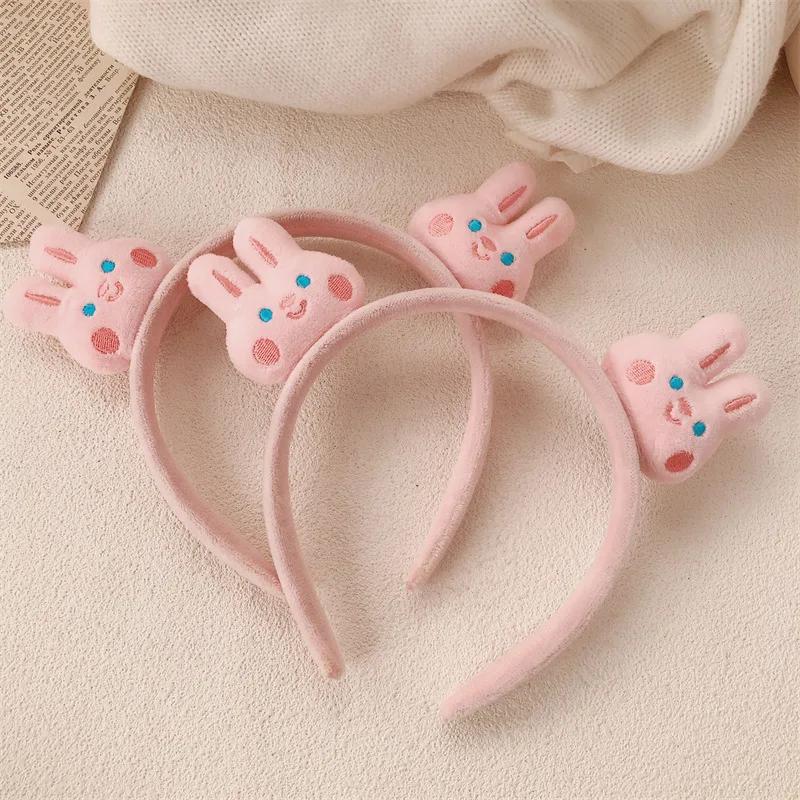 Cartoon Baby Rabbit Plush Headband Adult Face Wash Headband Sweet Cute Autumn and Winter Hair Accessories