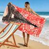 Eiffel Tower with Red Hearts Beach Towel Quick-drying for Travel Outdoor Sports Jogging Beach and Swimming