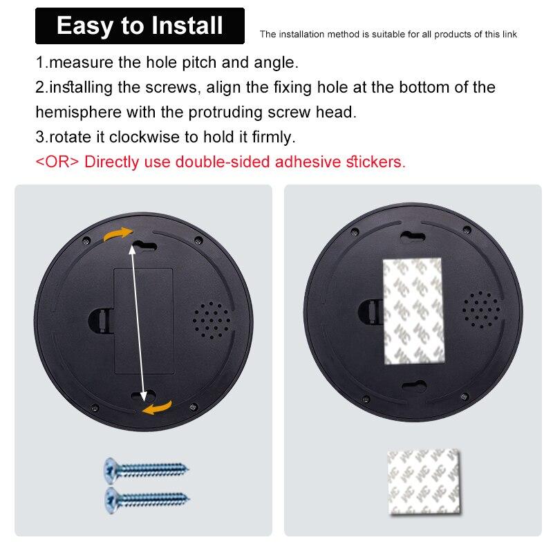 1 шт. Муляж камеры с красным светодиодом, Работает от батареек, Не требует проводки, Поддельная купольная камера безопасности для помещений и улицы