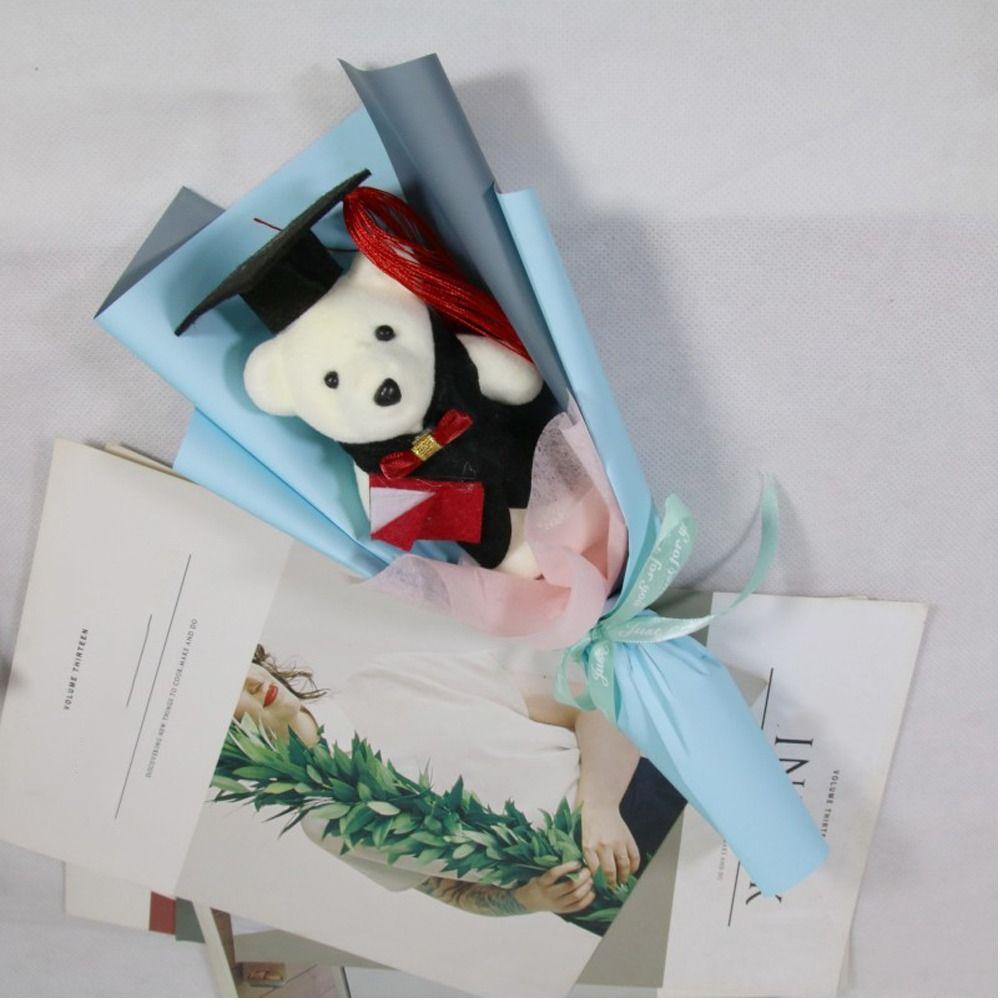 Graduation Gift Bear Bouquet Plush Toy Cartoon Lovely Bear New Animal Bouquet  Birthday Party