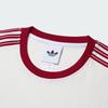 adidas Мужская хлопковая футболка с 3 полосками, приталенного кроя