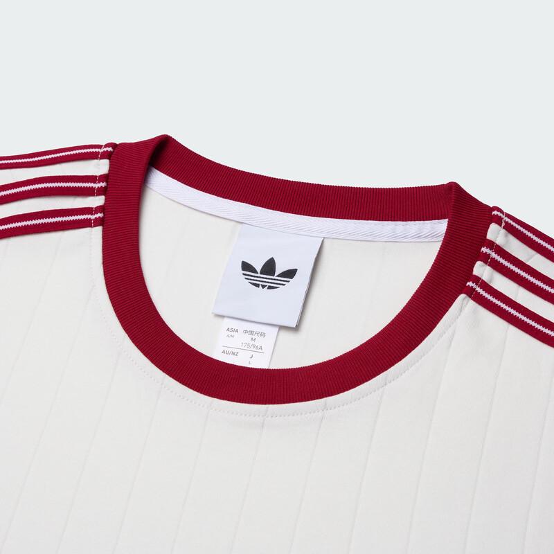 adidas Мужская хлопковая футболка с 3 полосками, приталенного кроя