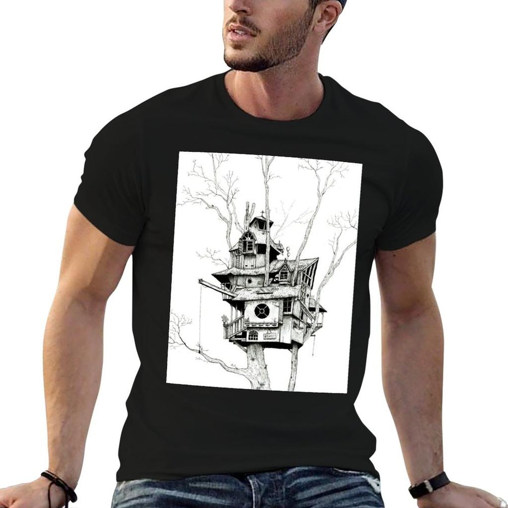 Treehouse TShirt Basic Breathable Solid Color TShirt