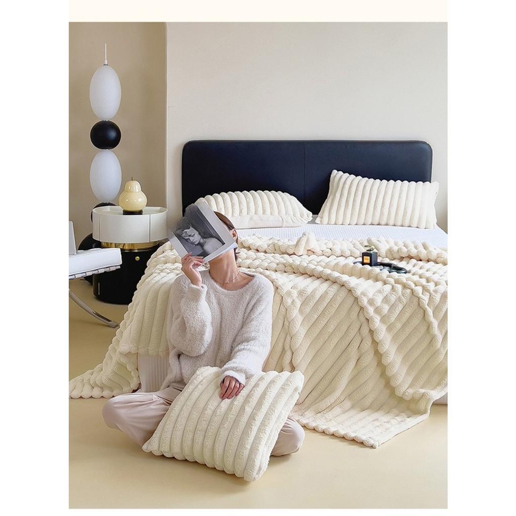 Плюшевый плед с кроликом Многофункциональный плед для сна Плюшевый плед Falei Офисный плед Покрывало для дивана/машины