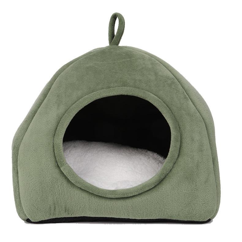 Hamster House Guinea Pig Cage Hamster Folding Cotton House Small Animal Nest Winter Warm Pet Bed For Rodent Guinea Pig Rat Hedgehog