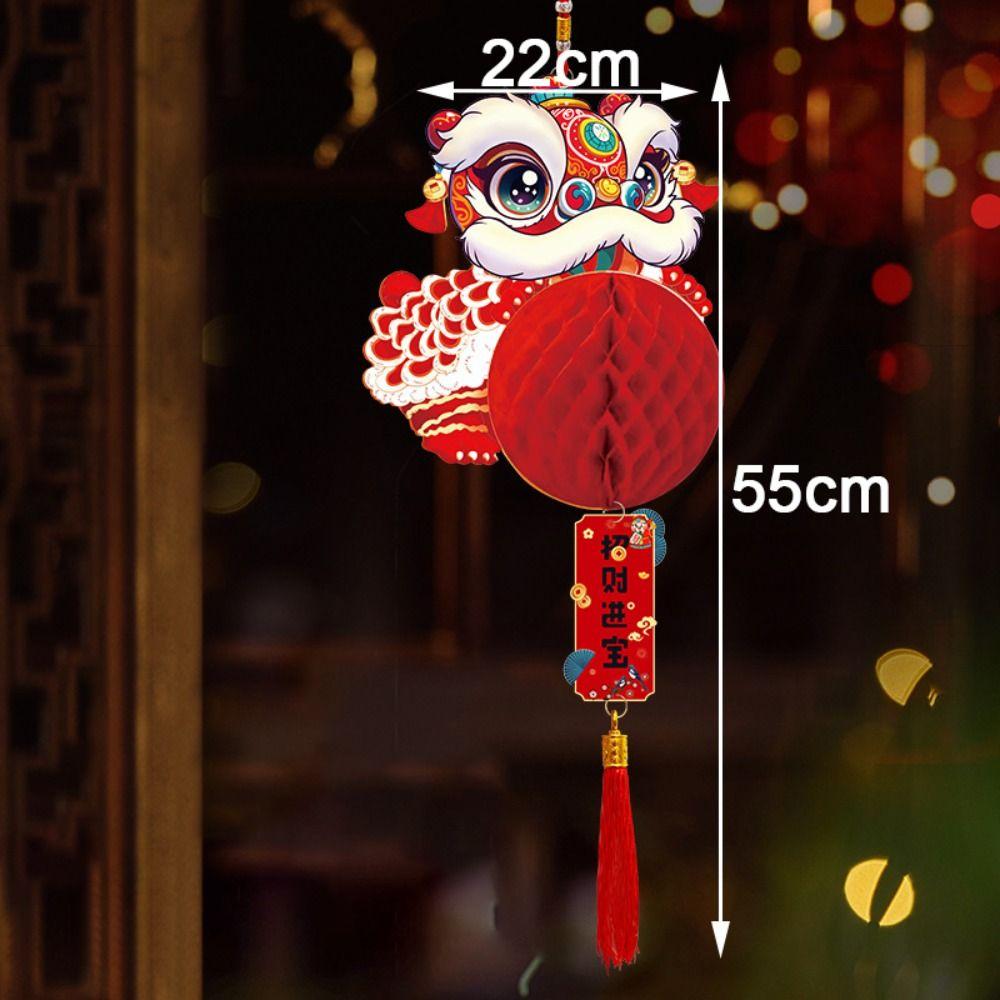Paper New Year Pendant Red Hanging Lantern Creative Red Lantern  New Year