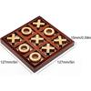 Classic Tic-tac-toe Game, Wooden Family Board Game Set Noughts And Crosses Game, Handmade Family Board Game Toy, Wooden Playing And Board For Children