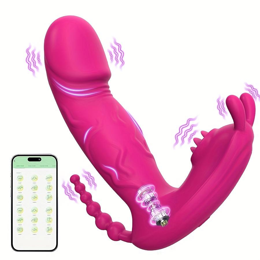 Носимый вибратор Вибратор для точки G, Вибратор с управлением через приложение, Секс-игрушки для пар, Вибратор-дилдо «Бабочка» для трусиков, Вибратор для взрослых, Вибраторы для женского секса