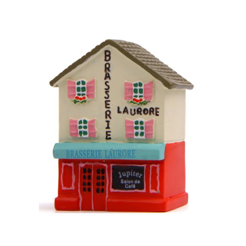 DIY Mini House Statue Adorable Resin House Ornaments House Miniatures  Photography Props