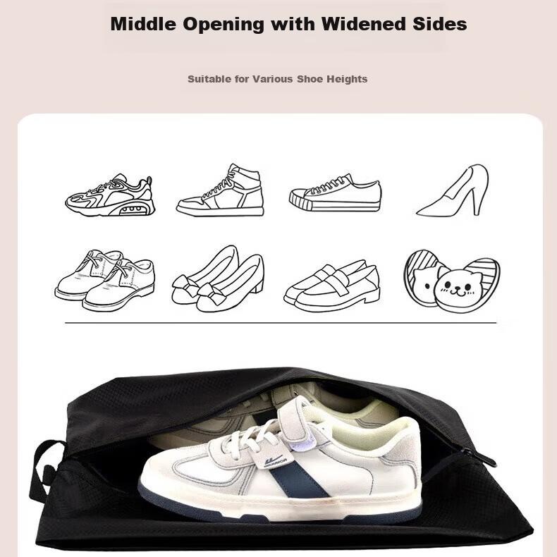Kelorock Travel Shoe Storage Bag Portable Sports Shoe Pouch Shoe Organizer Travel Shoe Box for Business Trips