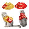 Китайский новогодний костюм для кошки, собаки, праздничный плащ для питомца с красным конвертом для весеннего фестиваля, реквизит для фотосессии с кошкой