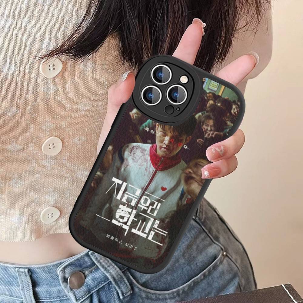 Horror TV All Of Us Are Dead Phone Case For IPhone 16 15 14 13 12 11 Pro Max Plus Leather Shockproof Cover