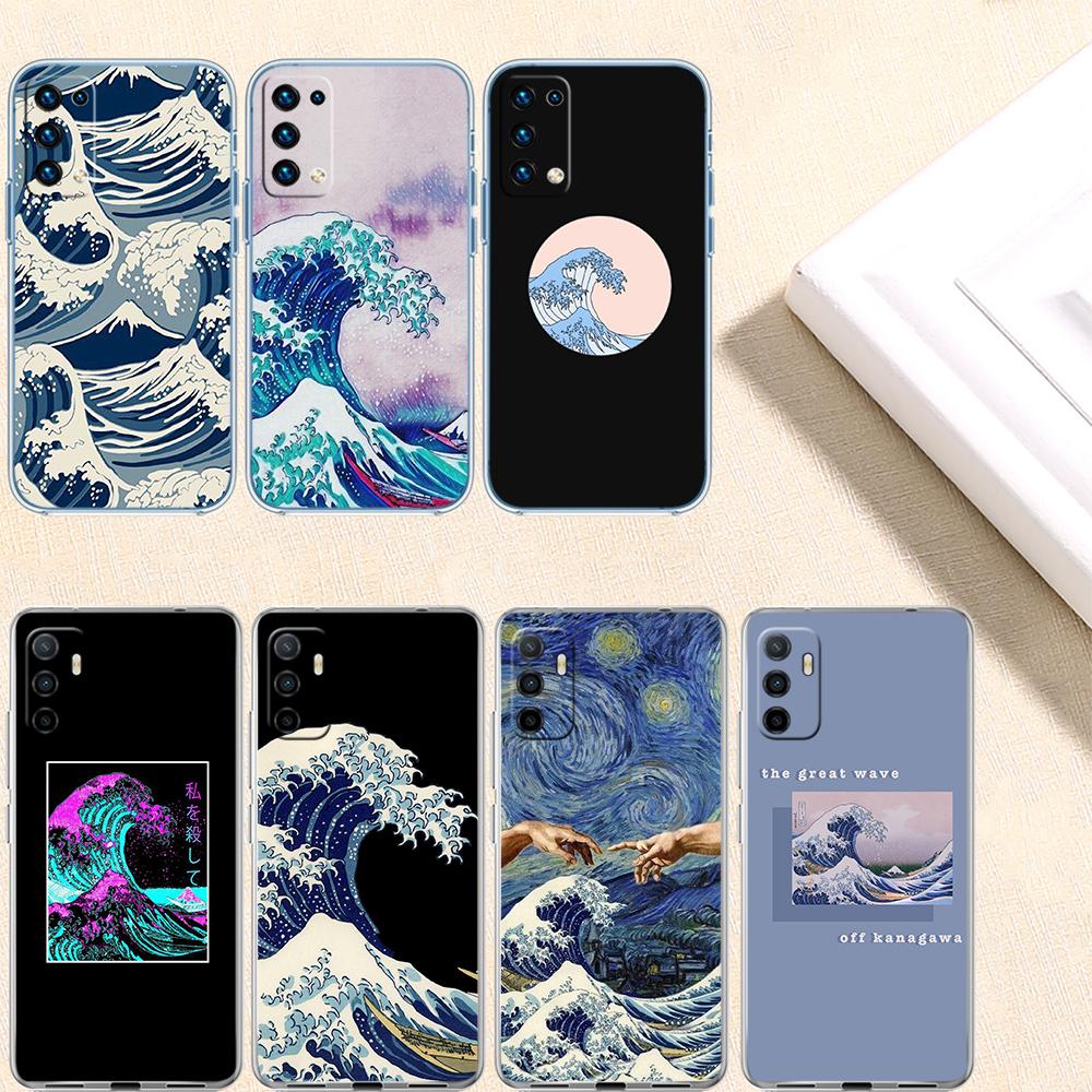UP32 Great Wave off Kanagawa Case for Motorola E13 E15 E20 E22 E22I E22S E30 E32 E40 E7 E7I G Plus Power Play Stylus G22 G14