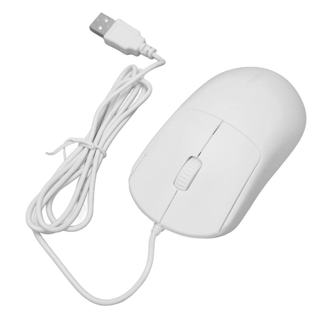 Wired Mouse Optical 1200DPI USB Port Ergonomic Design Plug and Play Computer Mouse for Laptops