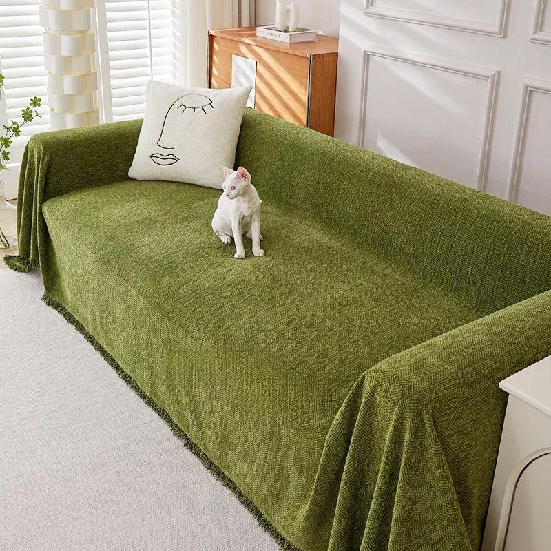 Sofa Cover Multi Functional Couch Chair Tapestry Non-Slip Cloth Sofa Cushion Blanket Decorative Dust Cover Furniture Protector