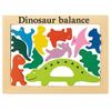 Игра Баланс Динозавр Деревянный Балансир 11 Штук Красочный Веселая Обучающая Игра для Детей