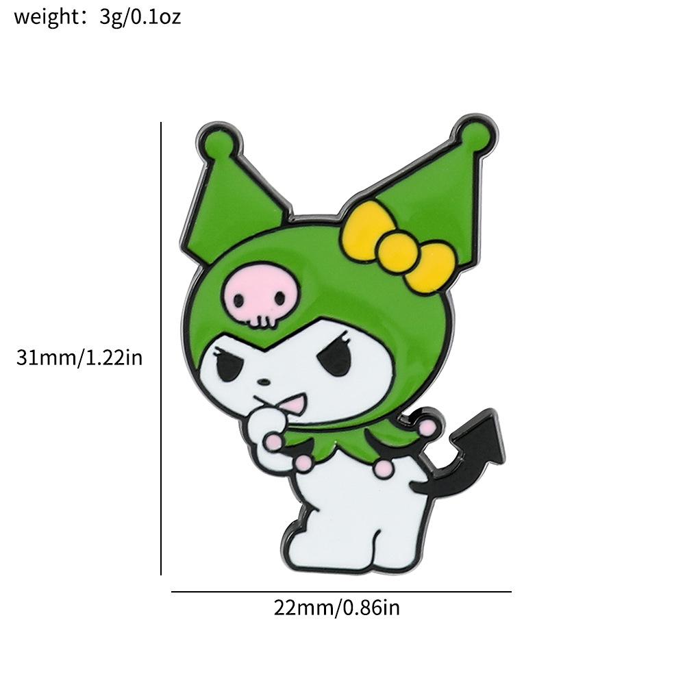 Милая Творческая Личность Брошь Sanrio Пират Пудинг Собака Кукла Нефрит Коричная Собака Куроми Значок
