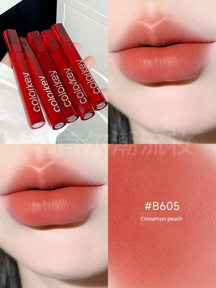 Colorkey Colachi Lip Glaze Velvet Matte Lipstick P226 Colachi B605 R608 Spring and Summer Tender Pink