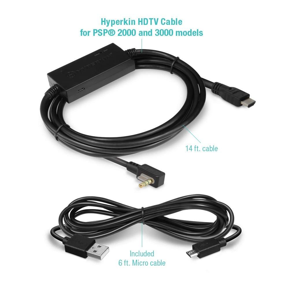 HYPERKIN Кабель-переходник HDMI для PSP 2000 и 3000 КАБЕЛЬ HDTV для PSP 2000 и 3000 Расширьте возможности своего игрового экрана, просто подключив основное устройство и телевизор Нет