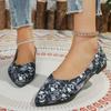 Fashion Women Soft Ballet Flats Shoes 2025 New Pointed Toe Women Flats Rhinestones Loafers Spring and Autumn Classic Flats Shoes Women