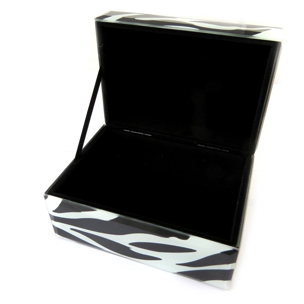 Les Trésors De Lily [N5299] - Zebra 'Belle De Soie' Jewelry Box - 16. 2x11. 5x8. 7cm