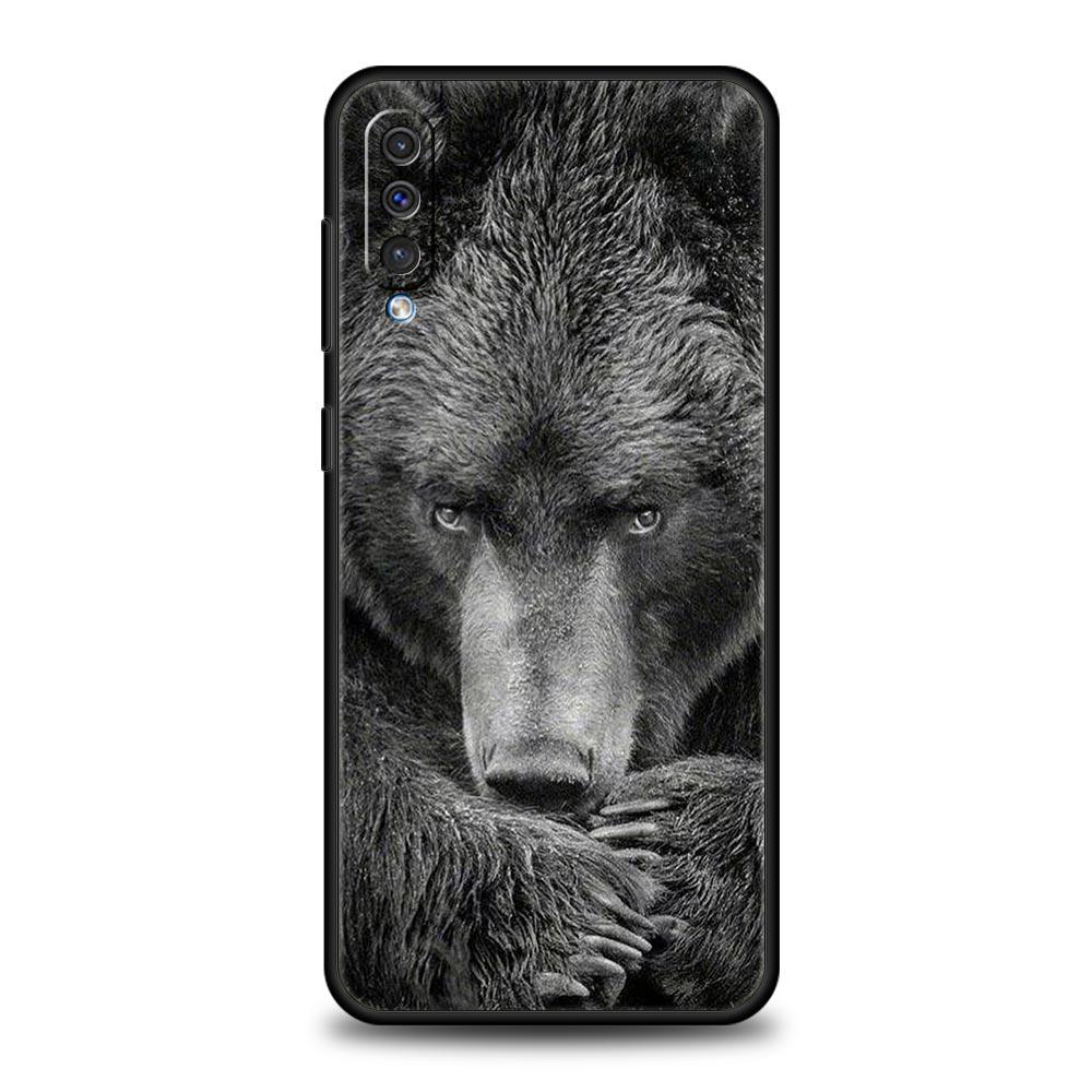 Funny Just Relax Brown Bear Phone Case For Samsung Galaxy A52 A50 A70 A30 A40 A20S A20E A02S A12 A22 A72 A42 A32 5G A04s Cover
