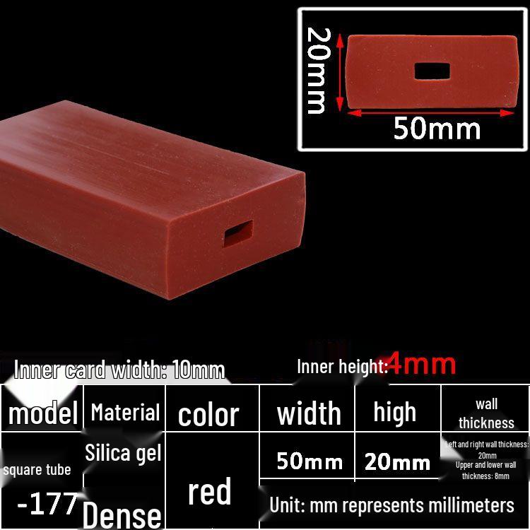 High-Temperature Resistant Silicone Square Tubing: Durable, Customizable, Aging-Resistant Rubber Sheath and Hollow Sealing Strip.