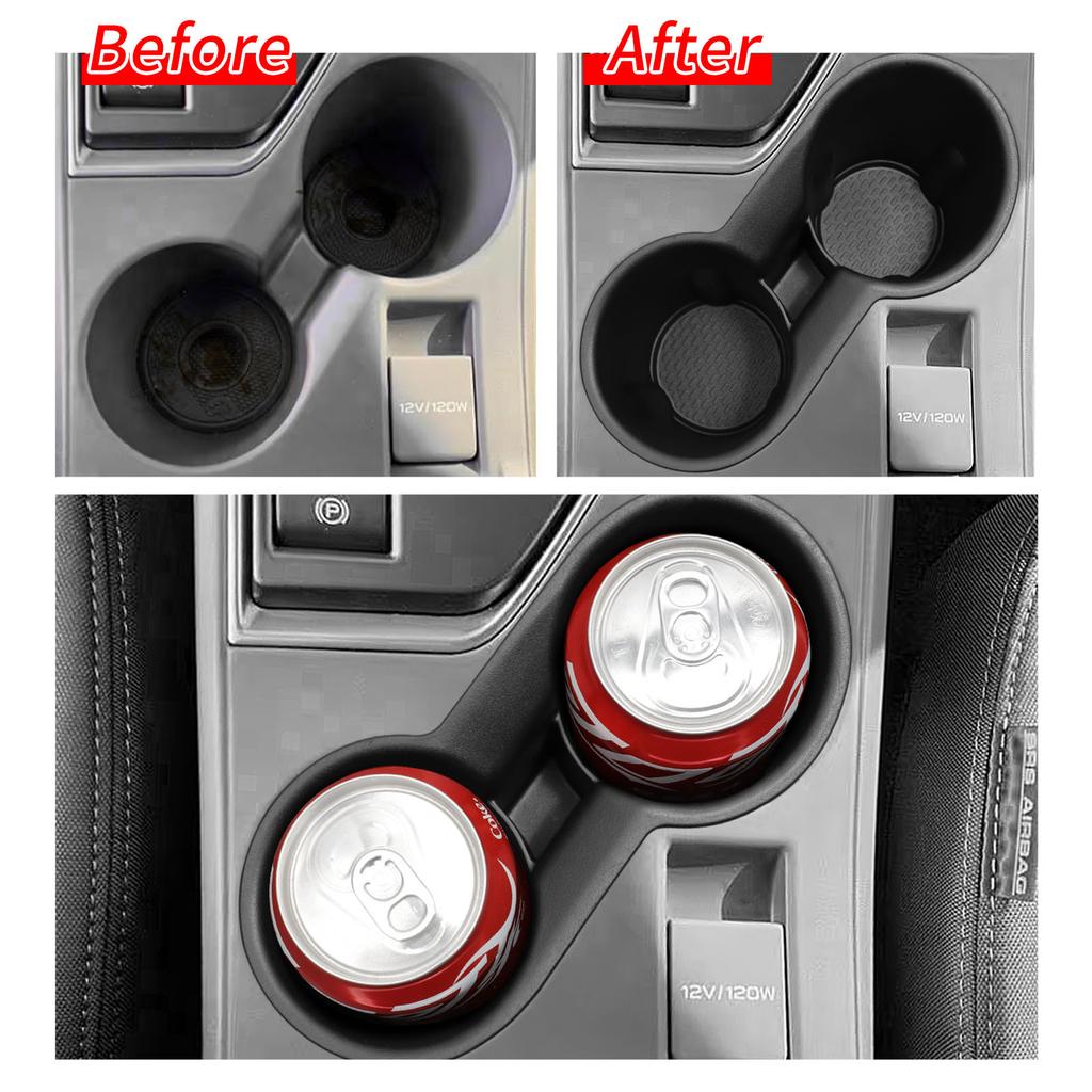 Smabee for Subaru Crosstrek/Subaru Impreza 2025 2024 Cup Holder Shock-Absorbing Central Console Storage Cup Box Accessories S5