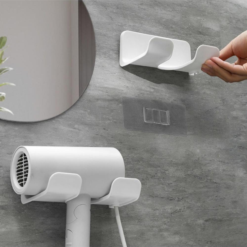 Держатель для фена Настенный выпрямитель для волос Сушилка для волос Подставка для волос Органайзер для ванной Полки Полки для организации туалетной комнаты