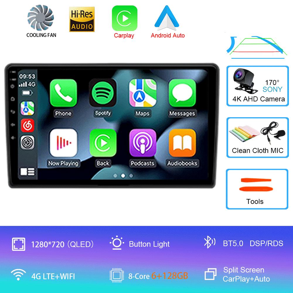 Для Volkswagen VW Golf 4 IV Jetta MK4 Classics Car Radio Android 14 Multimedia Player Carplay GPS Android Auto Stereo DSP 2 Din