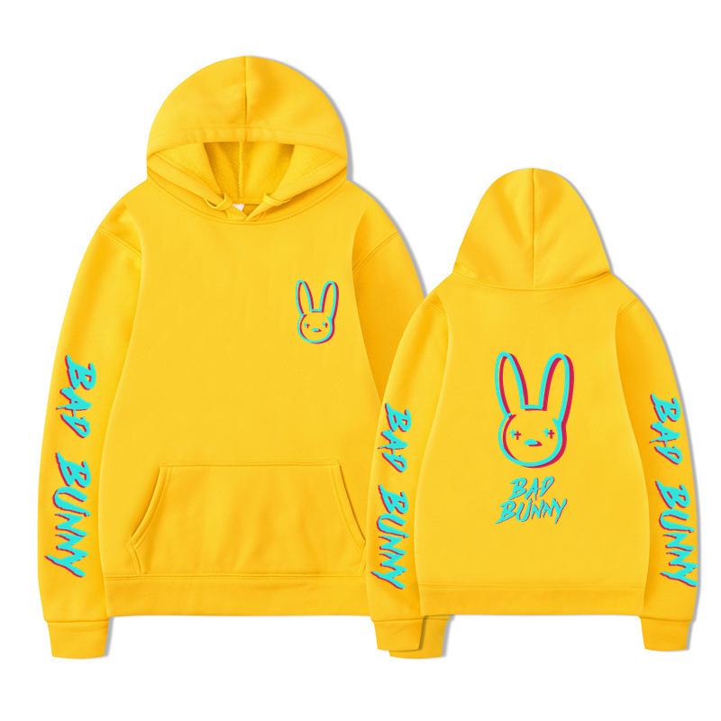 Модная унисекс толстовка с капюшоном Bad Bunny