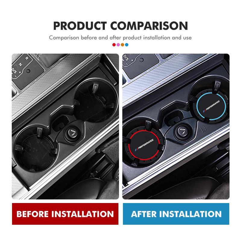 Автомобильный силиконовый противоскользящий коврик подставка коврик для подстаканника аксессуары для BMW E30 E34 E36 E39 E46 E52 E53 E60 E61 E62 E70 E71 E83