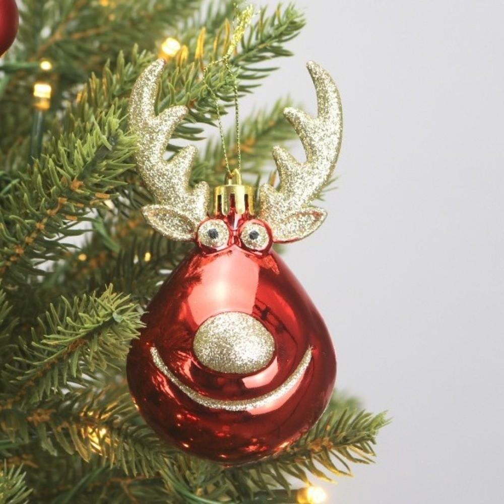 22Pcs/Set 6CM Christmas Tree Balls Creative Xmas Ornament Ball Scene Supplies