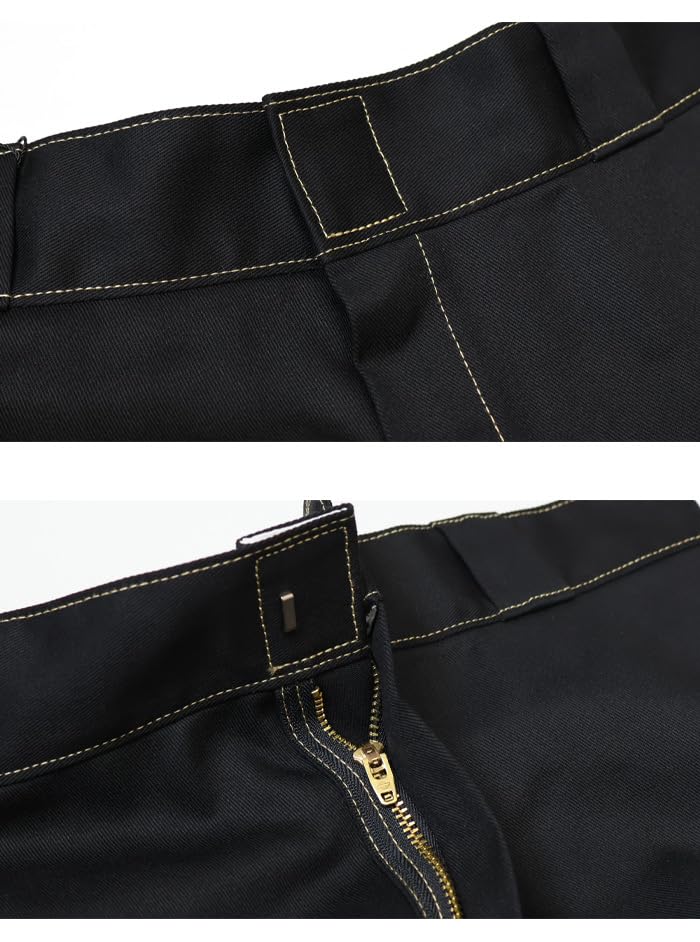 Dickies Коллаборация с Накацугава Горо 85283 Рабочие брюки чинос с двойными коленями 81184200 (Япония, Талия, 34, 80: черный)