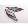 Front Fog Light Tail Lamp Lid Cover Trim For  Honda Accord 2pcs Carbon Fiber