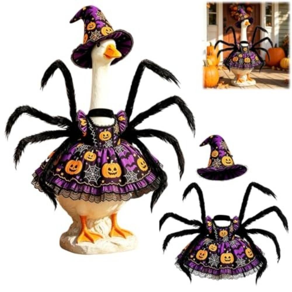 1 Set Witch Hat Porch Goose Outfits 23 Inch Fit Halloween Goose Decor Halloween Party