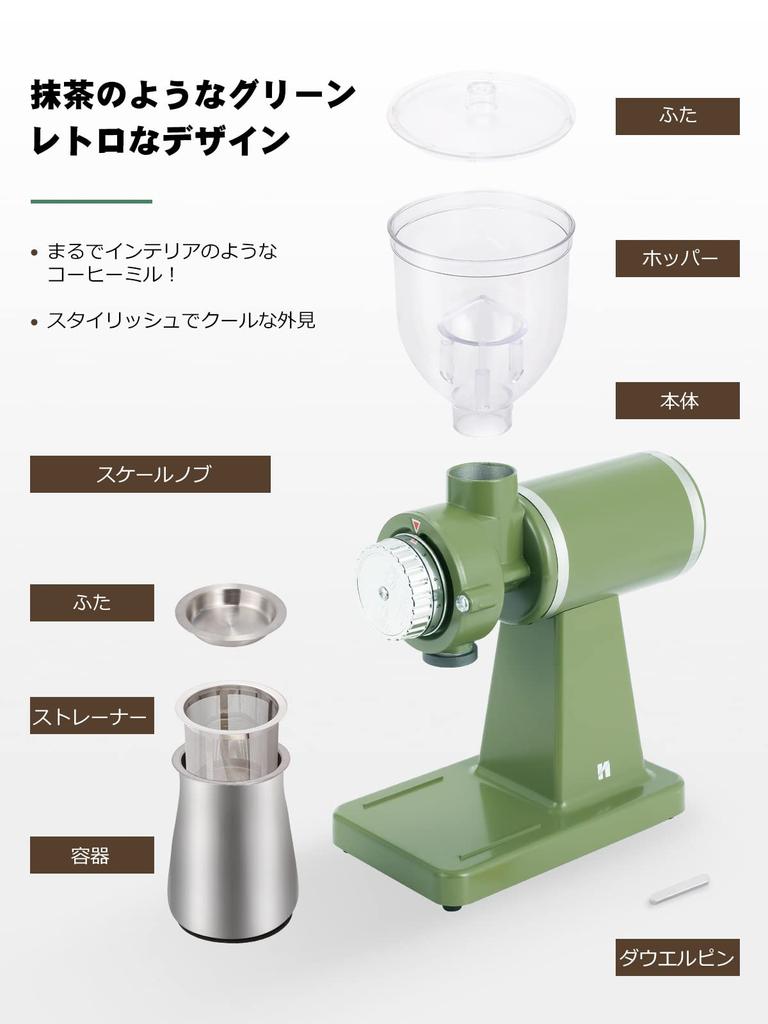 Электрический кофе Huanyu Coffee, размер частиц кофе 225 г, большой, 200 Вт, высокая мощность, подходит для домашнего и коммерческого использования, щетка для очистки из нержавеющей стали, легко