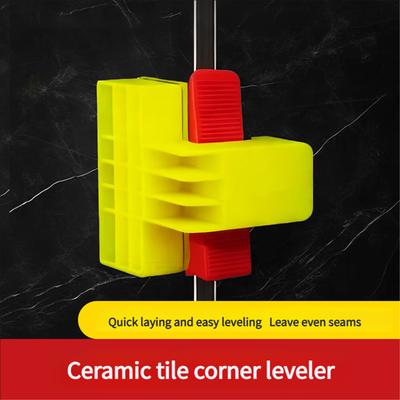 Фиксатор кромки плитки Клипсы для выравнивания кромок Инструмент для выравнивания углов настенной плитки Изготовлен из прочных полипропиленовых материалов
