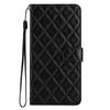Quilted Pattern Faux Leather Wallet Case for iPhone 7 8 XS 11 12 13 14 15 16 17 Series, 360° Protection with Card Slots & Stand