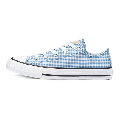 Chuck Taylor All Star Низкие Удобные Универсальные Прочные Дышащие Низкие Канвасовые Кеды Детские Кроссовки Синие Белые 670694C