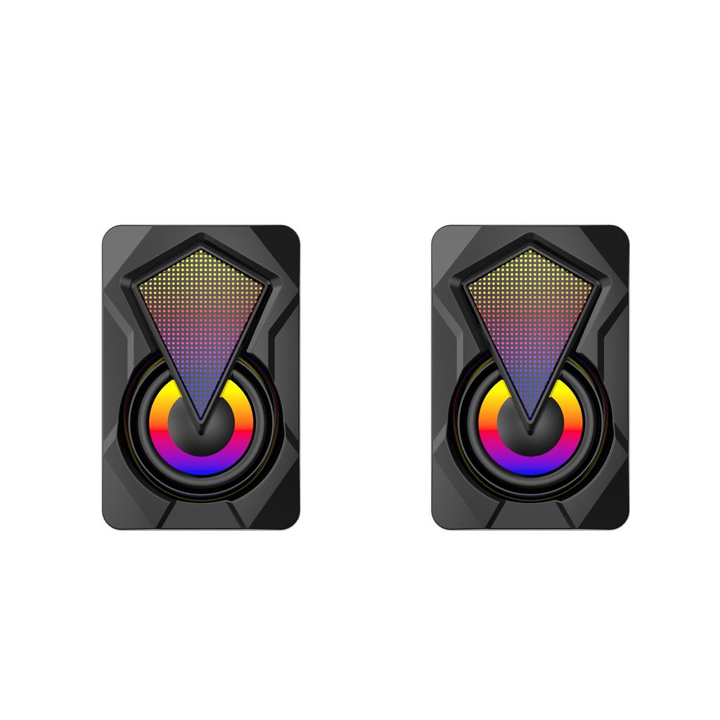X2 RGB проводные мини-мультимедийные компьютерные колонки для настольных компьютеров и ноутбуков