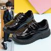 Toddler Boys and Girls Leather Shoes Formal Shoes Comfortable Lace-up School Uniform Shoes Loafers Flat Shoes Student Performance Shoes
