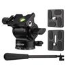 Andoer Compact Camera Video Fluid Head Pan Tilt Tripod Head Panorama Ballhead Tripod Mount Aluminum