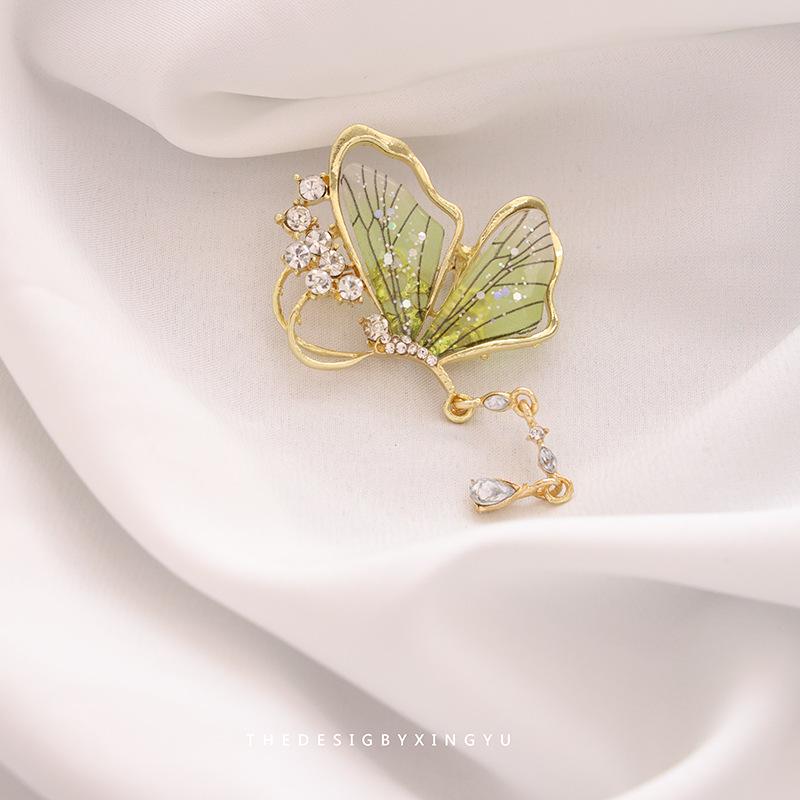 Элегантная брошь в виде золотого жемчужного колоса: Универсальный, Высококлассный Аксессуар для Женщин