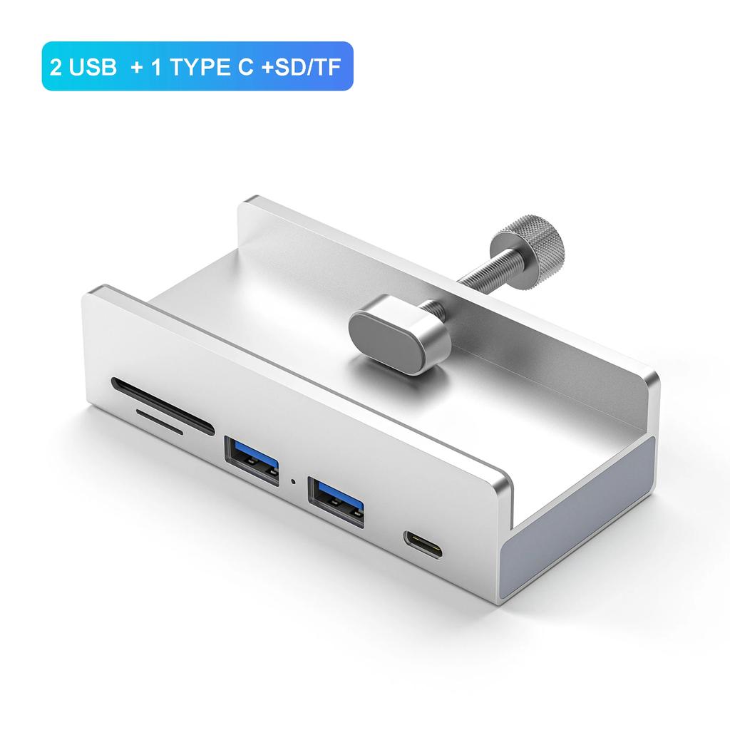 USB 3.0 HUB Зажим-клипса USB Разветвитель Адаптер Внешняя Мульти Док-станция Мульти-хаб Для iMac MacbookPro Настольного ПК Аксессуары