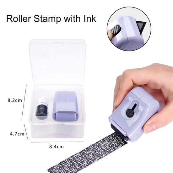 Роликовый штамп для защиты личных данных с чернилами для блокировки личных данных, конфиденциальный штамп для защиты личных данных от кражи