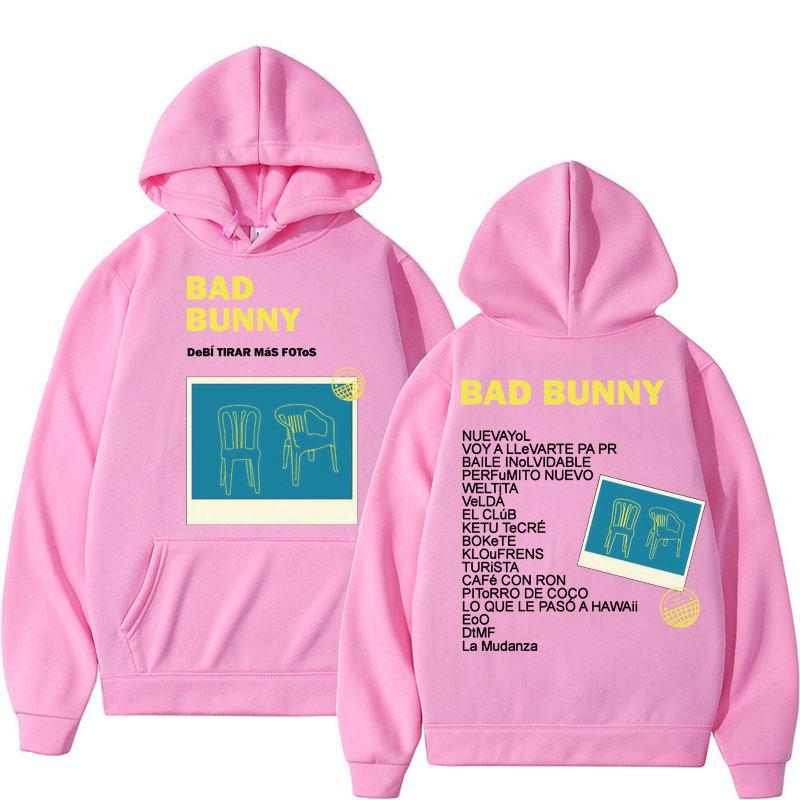 Bad Bunny Debi Tirar Mas Fotos Album Tour Hoodies Men Women Fashion Sweatshirts Fleece Oversized Casual Sportwear