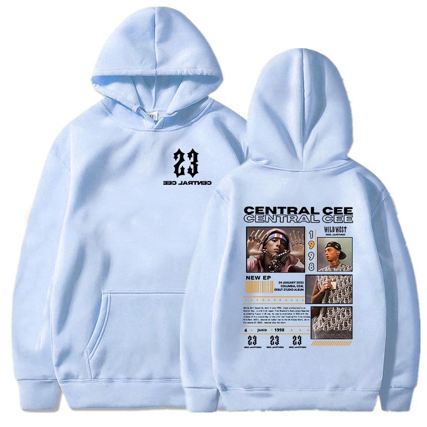Central Cee CAN'T RUSH GREATNESS Печатные толстовки с капюшоном с длинным рукавом Пуловеры с капюшоном Уличная одежда Рэпер Печатная модная одежда Унисекс