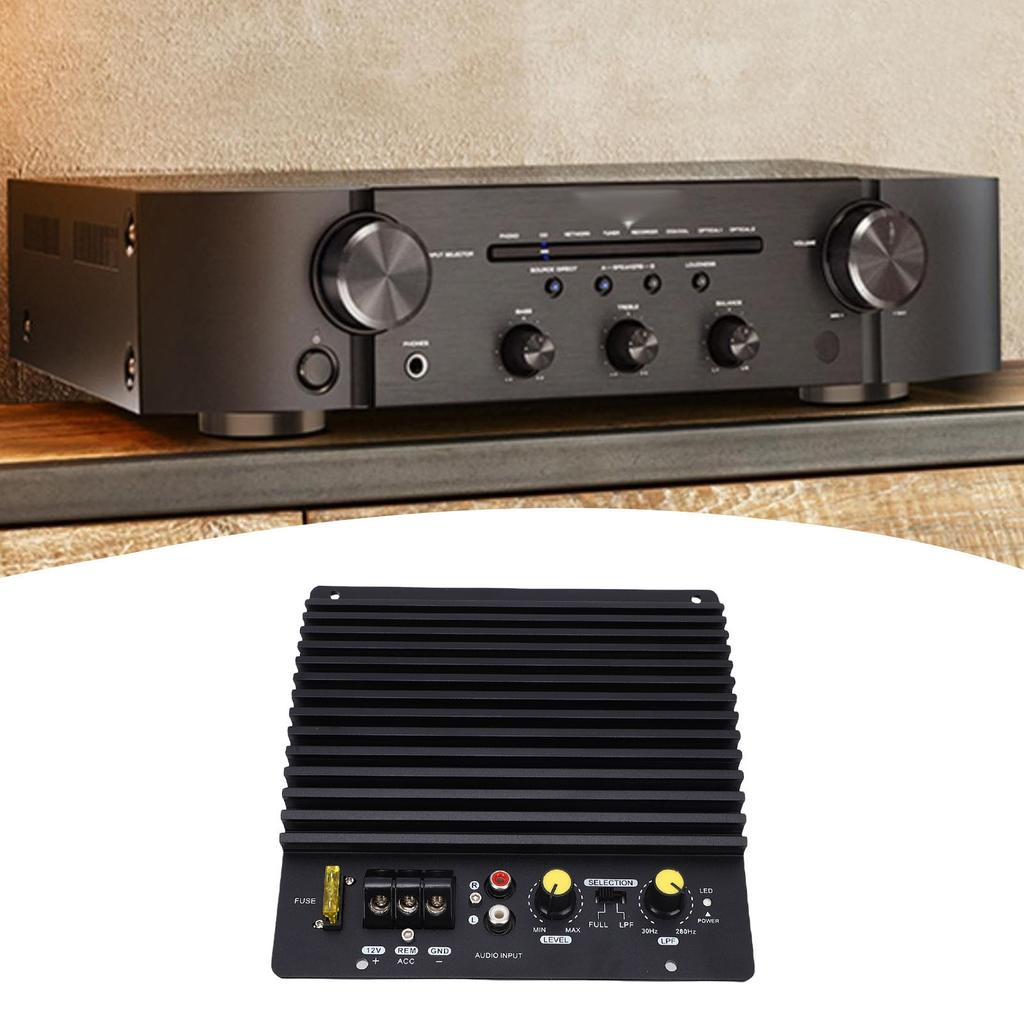 Плата автомобильного усилителя 12 В 600 Вт высокой мощности из алюминиевого сплава Автомобильная плата усилителя сабвуфера с открытым басом для автомобиля